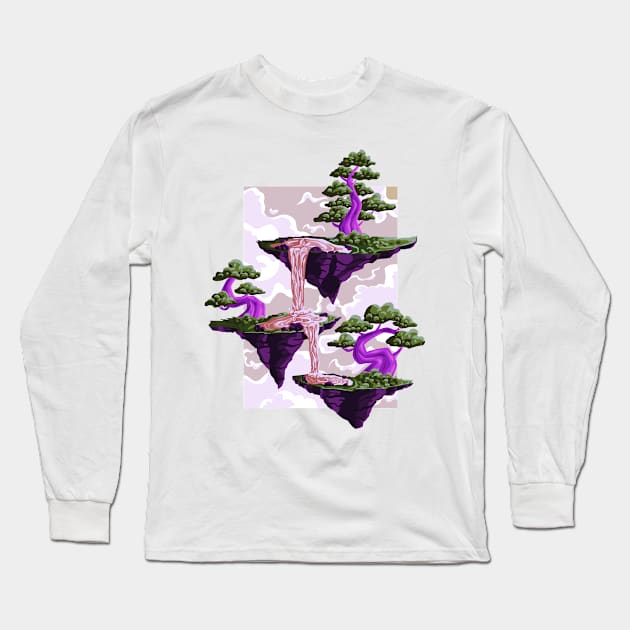 Floating Island Long Sleeve T-Shirt by aaallsmiles